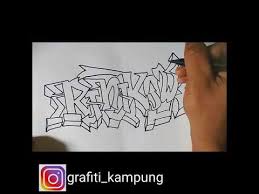 Doodle monster, karakter minion, angka dan cara menggambar graffiti di kertas. Grafiti Nama Rini Kowel Youtube