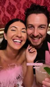 Matt Helders and Amanda Blank today.