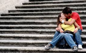 In Love Couple Kiss On The Stairs Love Kiss 440744 Hd Wallpaper Backgrounds Download It's when you're burning with desire! in love couple kiss on the stairs