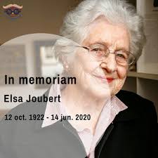 In memoriam Elsa Joubert , escritora sudafricana 12 oct. 1922