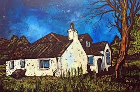 Scottish Highlands Paintings Prints Highland Cottage Highlands Scotland Scottish Landscape Painting Painting Scottish Landscape