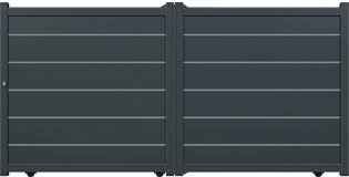 Cornière pvc gris alu 20x20 longueur 1m. Portail Coulissant Aluminium Gris Anthracite Aracaju L 3 X H 1 76 M Brico Depot