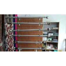 Need a new curtain pole? Silver Steel Decorative Window Curtain Rod Rs 150 Foot Z A Decor Id 20025941755