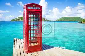 I'll be waiting in a telephone booth across from the dress circle. Klasicka Cervena Anglicka Telefonni Budka Na Doku Na Britskych Fototapeta Fototapety Rocnik Tyrkysovy Cestovani Myloview Cz