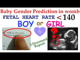 baby boy or girl in womb gender prediction by heartbeat ultrasound report by fetal heart rate fhr