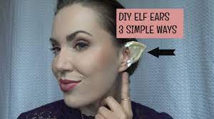 Diy Elf Ears 3 Simple Ways Youtube Elf Ears Diy Elf Costume Fairy Costume Diy