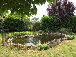 Teichzaun Mit Tor Teich Zaun Gartenteich