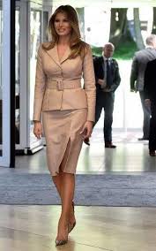 In A Custom Made Leather Skirt Suit By Maison Ullens And Manolo Blahnik Snakeskin Heels During Her Visit To The Queen Fabiola Children S University Hospital In