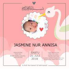Contoh tulisan syukuran aqiqah agung id. Template Ucapan Aqiqah