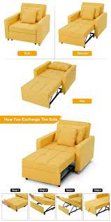 Sofa Bed 3 In 1 Convertible Chair Multi Functional Adjustable Recliner Sofa Bed Video Sofa Bed Design Sofa Bed For Small Spaces Bed Furniture