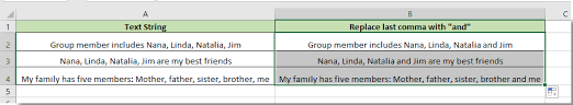 Pay the money and you'll have no. How To Replace The Last Comma With And In Cells In Excel