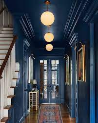 Eingangsbereich Flur Wandfarbe Blau Farbkonzept In 2021 Hallway Designs Best Interior Painting Kitchen Cabinets