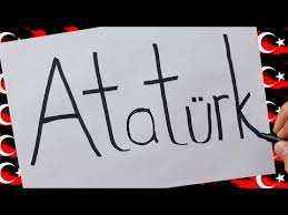 Ataturk Yazarak Resim Cizme Yaziyi Sanat Eserine Cevirme Kelimeyi Resme Cevirme Youtube Sanat Eserleri Sanat Resim