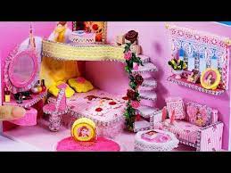 Diy Miniature Dollhouse Belle Beauty And The Beast Room Decor Backpack 62 Youtube Barbie Dolls Diy My Doll House Doll Diy Crafts