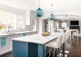 This kitchen pendant boasts an led light source that lays flat and looks so modern hanging over your counter bar. Photo 3 Of 4 In Clark Dwell