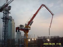 The Concrete Placing Boom Is Hydraulic Climbing Type Which Is Ideal For High Rise Buildi Heavy Construction Equipment High Rise Building Construction Equipment