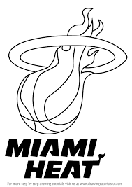 The miami heat are an american professional basketball team based in miami. Learn How To Draw Miami Heat Logo Nba Step By Step Drawing Tutorials
