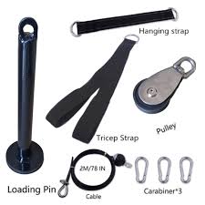 This diy home gym cable pulley machine set up will cover all bases for a pulley system. China Fitness Diy Pulley Cable Machine Attachment System Length Adjustable Sets With Loading Pin Triceps Strap Home Gym Equipment China Fitness And Diy Price