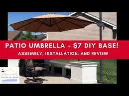 We have solutions to make your own umbrella stand. Best Choice Patio Umbrella Easy And Cheap Diy Base Assembly Installation Review Youtube