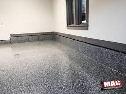 A Quartz Epoxy Flooring System Is A Multi Functional Floor That S Decorative Sanitary Slip Resistant And E Epoxy Floor Concrete Coatings Garage Floor Epoxy