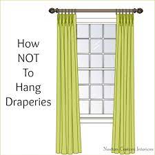 So read on for 55 of the best curtain ideas , from luxurious and over the top to tastefully discreet, to inspire your new living room look. How Not To Hang Draperies Newton Custom Interiors