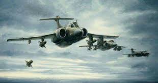 Blackburn Buccaneers Firing Sea Eagle Anti Ship Missies Aviation Art Aviation Art Prints Aircraft Art