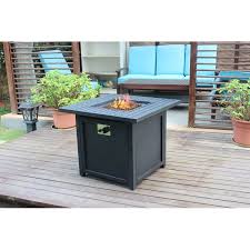 Shop wayfair.ca for all the best fire pit table bay isle home&trade; Latitude Run Disraeli Cast Iron Propane Gas Fire Pit Table Wayfair