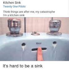 Kitchen Sink Twenty One Pilots Think Things Are After Me My Catastrophe I M A Kitchen Sink Rere Reddit Meme On Me Me