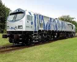 General Electric Bombardier Gets Blue Tiger Train General Electric Train Truck