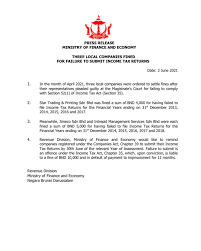 Section md 9(1)(a) corrected on 1 april 2021 under section commencement. Three Ministry Of Finance And Economy Brunei Darussalam Facebook