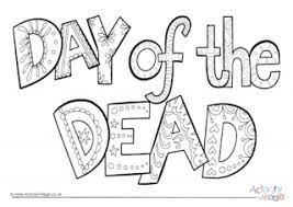 5 free day of the dead printables curated by a latina mom. Day Of The Dead Colouring Pages