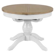 The extended dining table oak are made from strong materials that are highly durable to give you long lifespans. Temple Webster White Natural Alby Oak Round Extendable Dining Table Reviews