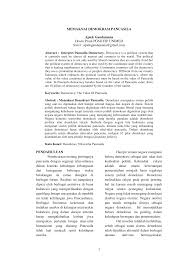 Adapun secara umum, demokrasi terbagi menjadi dua kata, pertama adalah kata demos yang maknanya adalah rakyat. Https Jurnal Unimed Ac Id 2012 Index Php Handayani Article Download 6581 9547