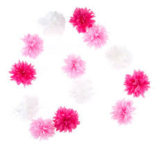 Most what i buy come from your silk flowers and ribbon departments. Pink White Pom Pom Flower Garland Hobby Lobby 80770818