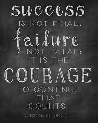 Success Is Not Final Failure Is Not Fatal It Is The Courage To Continue That Counts Winston Churchhill Jesus Quotes And God Thoughts