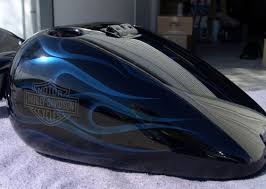 Custom Black And Blue Motorcycle Black Blue Pearl Ghost Flames Motorcycle Paint Jobs Custom Motorcycle Paint Jobs Motorcycle Art Painting