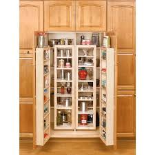 51 In H X 12 In W X 8 In D Wood Swing Out Cabinet Pantry Organizer Kit Light Brown Wood Pantry Cabinet Tall Kitchen Cabinets Shelves