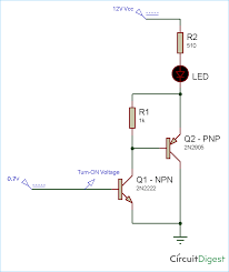 Sziklai Transistor Pair Electronics Circuit Transistors Circuit Diagram