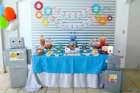 5th Birthday Decoration Ideas For Boy At Home Robot Birthday Party Ideas Supplies Idea Cake Planning Decorations Robot Birthday Party Decorations Robot Birthday Party Robot Party