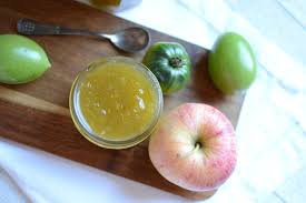 Confiture De Tomates Vertes Pommes Et Orange Hum Ca Sent Bon Confiture De Tomates Vertes Confiture De Tomates Tomates Vertes