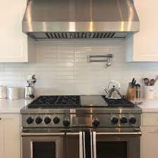 The shiplap and brick in this kitchen by nicole dingle came with the house. Cle Basics Modern Farmhouse Brick White Gloss Rectangle 2 1 2 X9 1 2 X3 8 In 2021 Kitchen Remodel Kitchen Kitchen Backsplash