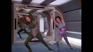 Stretching with Beverly and Troi - in HIGH DEF 1080p! - YouTube