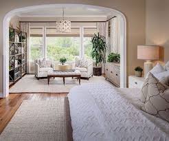 One way to separate your sitting area from your bed area is to change the color of the wall closest to your furniture. Bedroom Seating Area Bedroom Sitting Room Master Bedroom Layout