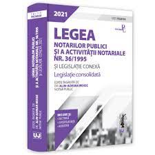 Legea Notarilor Publici Si A Activitatii Notariale Nr 36 1995 Si Legislatie Conexa 2021 Libraria Ujmag
