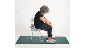 Accessible Yoga Chair Sun Salutation In 2020 Yoga Journal Sun Salutation Desk Yoga