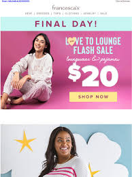 Francesca's carefully curated collections are always unique and interesting to behold. Francesca S Last Chance 20 Lounge 30 Clothing More Milled