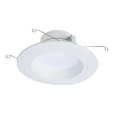Halo Rl 5 In And 6 In Selectable Cct Integrated Led White Recessed Ceiling Light Trim Extra Brightness 1221 Lumens Rl56129s1ewhr The Home Depot