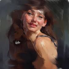 Barbara's Gallery The Boat Acrylic painting 30X90 cm