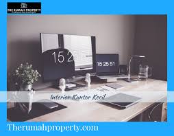 Dengan modal ruangan kecil, meja dan peralatan lain, anda sudah bisa memulai usaha. Contoh Penataan Interior Kantor Kecil Dan Simpel The Rumah Property