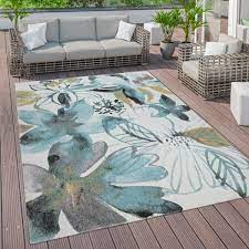 Der teppich ist in verschiedenen größen erhältlich und eignet sich ideal, um deiner terrasse oder dem balkon mehr gemütlichkeit zu verleihen. Outdoor Teppich Terrasse Balkon Mit Blumen Teppichcenter24